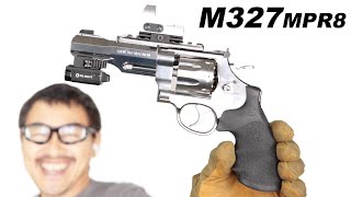 S&W M327 MPR8 タナカ リボルバーガスガンレビュー ドットサイトと