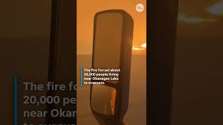 Canadian drivers push through roads covered in thick wildfire smoke