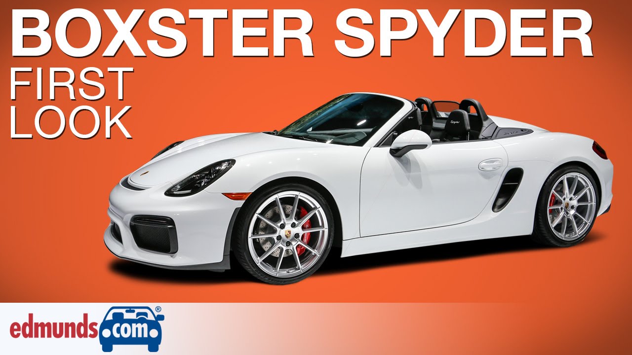 2016 Porsche Boxster Spyder First Look | New York Auto ...
