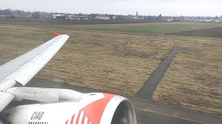 Nice Engine Sound Volotea Airbus A319 Take Off Rwy23 At Strasbourg Airport Seat 03A
