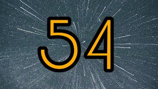 54 Second Timer ⏰ | Bright big yellow numbers and relaxing background music