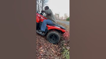 Still learning to trust the #CFMoto #CForce #500 #Ditch #Climb #ATV #4x4