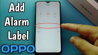 How to Add Alarm Label on OPPO A5s screenshot 1