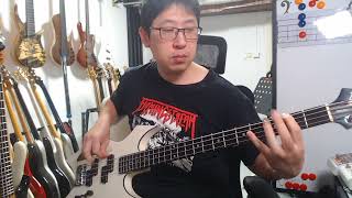 BC RICH Warlock MIJ Bass Sound Check /// Overkill - Elimination