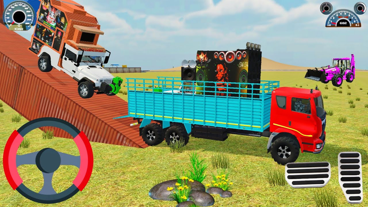 Drive JCB and Unloading Stone From Dumper in Game🔥 #gamer #viral #explore #tractorvideo 