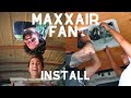 DIY MAXXAIR FAN Install | Tongue & Groove Roof Panelling | CHEVY EXPRESS VAN CONVERSION