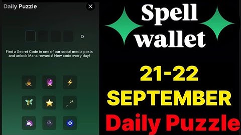 Spell wallet puzzle today 21 & 22 September | spell wallet daily puzzle | #spellwallet #combo |