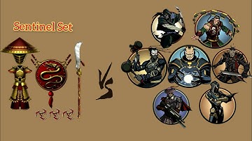 Shadow fight 2 || Sentinel Set vs TITAN Bodyguards [android gameplay]BUDY boy