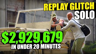 $2,929,679 In Under 20 Minutes! *SOLO* With Cayo Perico Replay Glitch, Grinding For The Upcoming DLC