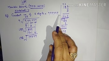Square root of greatest 6 digit number by manisha bansal