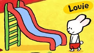 Rutsche - Louie, mal mir ein rutsche | Lebendige bildungs malen für kinder