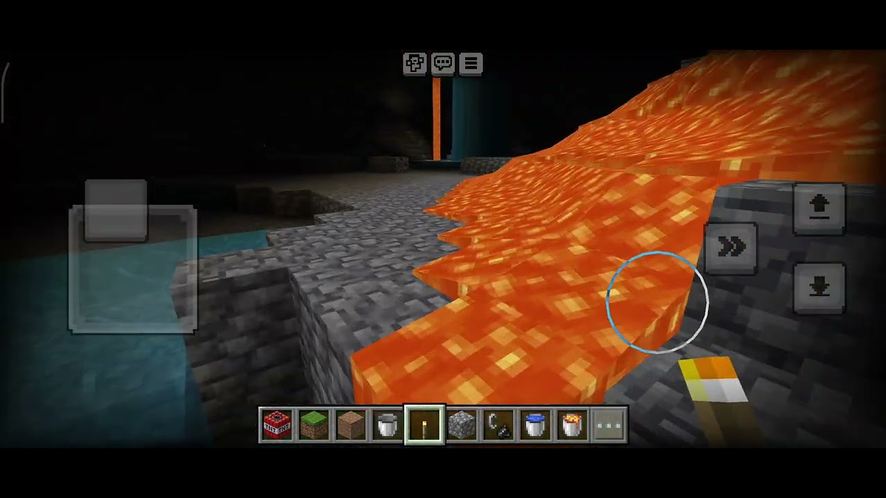 I found underground world in Minecraft 
