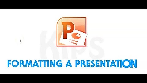 Class 6 Ch 5 Formatting A Presentation Part 1