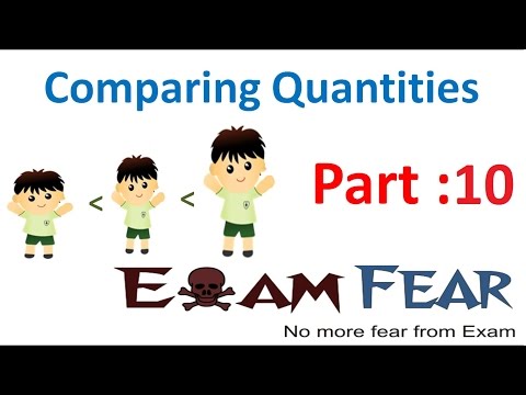 Maths Comparing Quantities part 10 (Addition Subtraction Percentage) CBSE Class 7  Mathematics