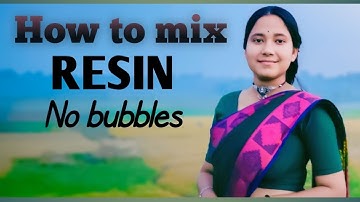 Perfect resin mix without bubbles! Easy tips for beginners✨#ResinArt #DIYCrafts#EpoxyResin #Trending