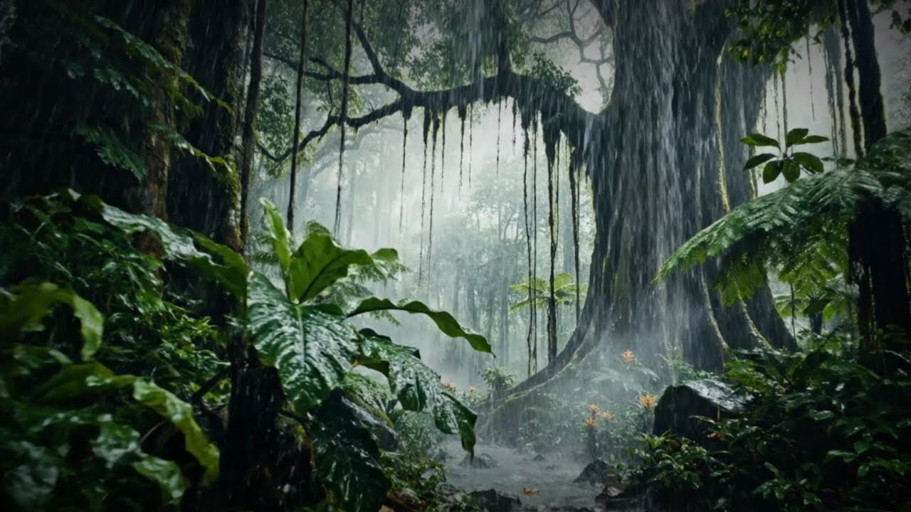 “Calm Rain Sounds + Soft Music – Perfect Background for Relaxation” by Azm Rain