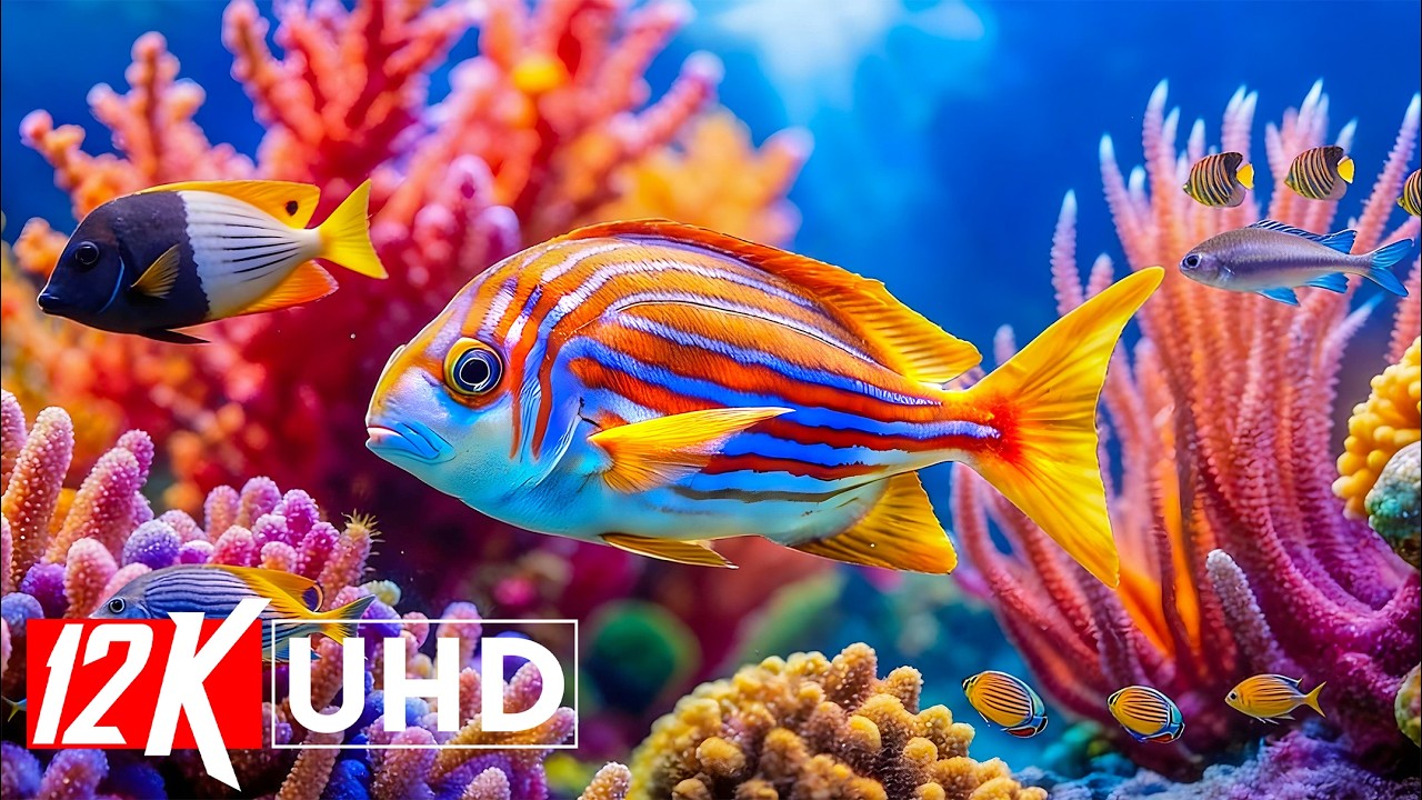 🐠 12K Aquarium Escape 🌙 Ultra HD Ocean Relaxation for Sleep & Meditation