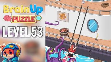 Brain Up Drama Puzzle – Level 53 help her build a ladder Walkthrough Solutions iOS / Android