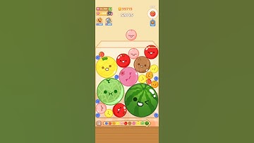 2 Watermelon Pop! Satisfying ASMR Fruit Drop Merge Melon Game #games #asmr #puzzlegame
