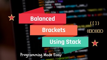 Balanced Brackets using Stack || Check for Balanced Parenthesis