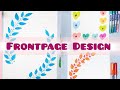 3 Frontpage Designs for project / Project work designs / Assignment Border page design handmade