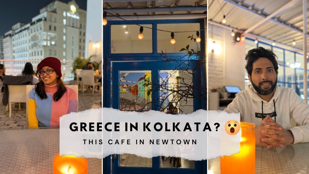 Greece-Style Rooftop Cafe in Kolkata 😮 | La Artisan Cafe Newtown Honest Review |