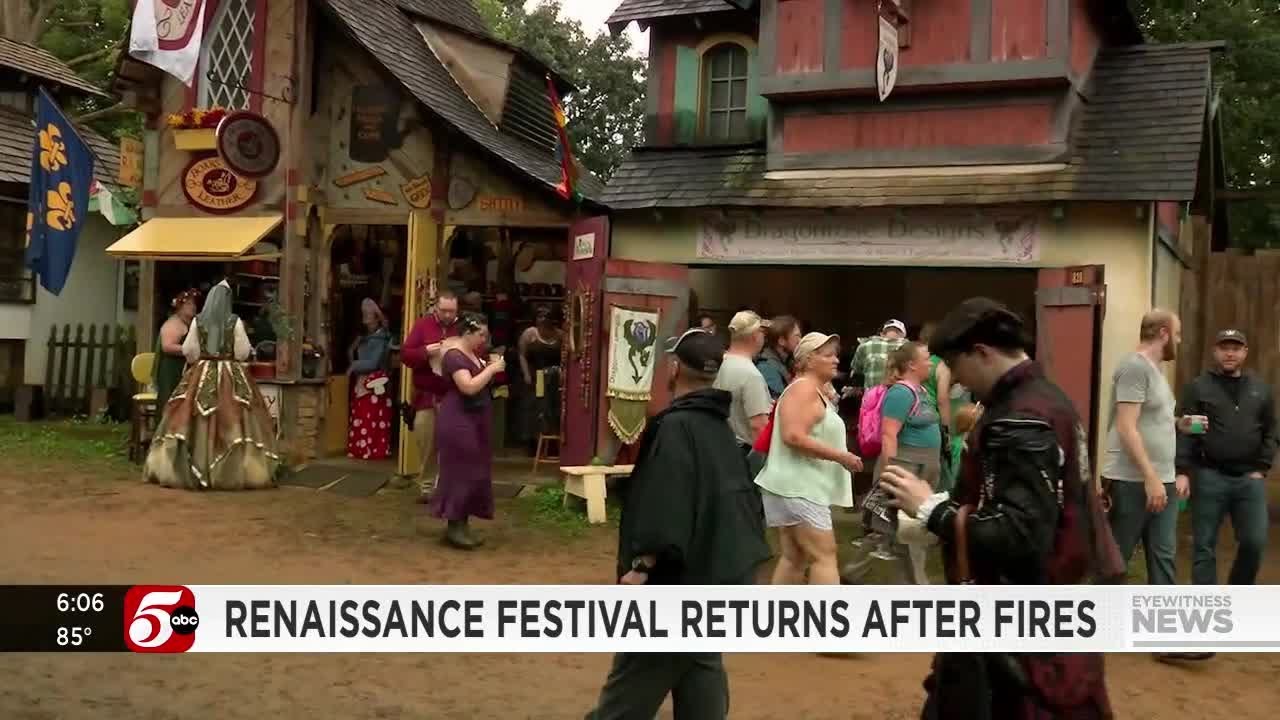 Renaissance Festival returns after April fire damaged multiple