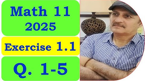 Chapter 1 Complex Numbers - Exercise 1.1 Complete Solution | Class 11 Math PTB 2025