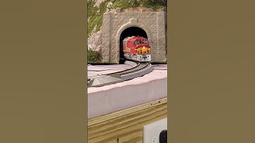 ATSF FP45 Transporting Passengers Across The Mountains. #train #railway #modelrailroad