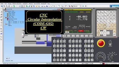 CNC Circular Interpolation (CODE G02) CW | Fanuc Oit | Clockwise Direction|CNC | GOSFM|