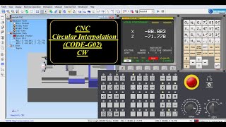 CNC Circular Interpolation (CODE G02) CW | Fanuc Oit | Clockwise Direction|CNC | GOSFM|