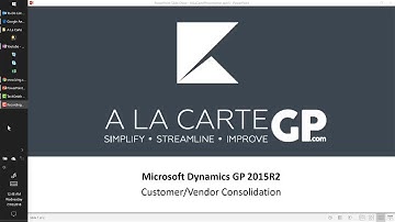 Microsoft Dynamics GP 2015R2: Customer/Vendor Consolidation and Refund Checks