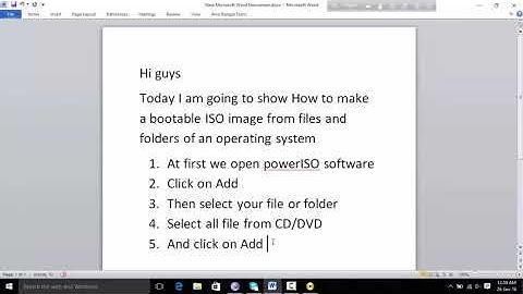 How To Create ISO Image Or File From DVD/CD/Files/Folder,