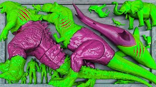 Dinosaurus Jurassic World Dominion: T-rex, Brachiosaurus, Catnap, King Kong, Godzilla, Skibidi