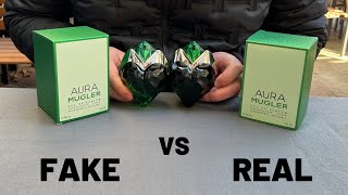 Fake vs Real Mugler Aura Perfume