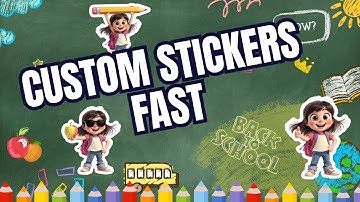 DIY Custom Stickers in Minutes | Back-to-School Sticker Ideas