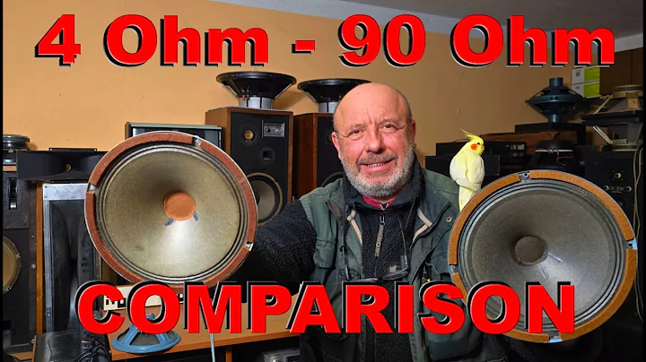 SPEAKERS IMPEDANCE - 4 OHM vs 90 OHM Vintage TESLA FULLRANGE SPEAKER Sound Test Comparison