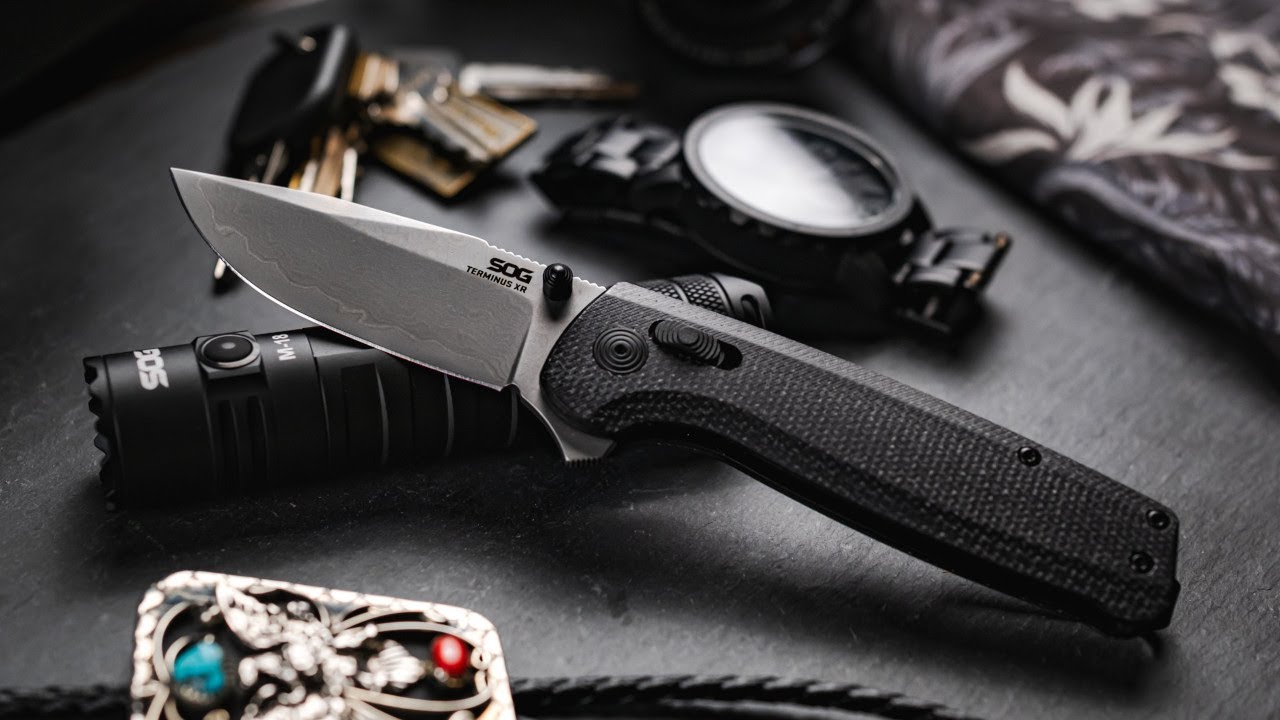 Terminus XR - Damascus | Daily Carry Folding Knife