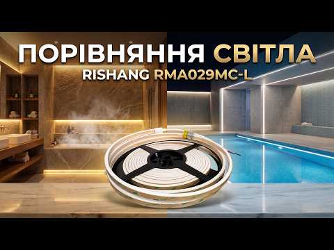 Вологозахищена COB стрічка RISHANG RMA029MC-L 3000K 24V 600led/m 10W 810Lm IP68 CRI90, видео 1