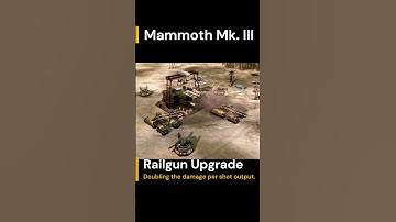 Mammoth Mk. III - Railgun Upgrade #mammothtank #mammoth #commandandconquer #tiberiumwars #railgun