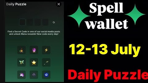 Spell wallet puzzle today 12 & 13 July  | spell wallet daily puzzle | #spellwallet #combo |