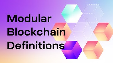 Definitions of Modular Blockchains (Mustafa Al-Bassam)