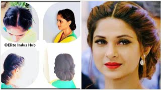 Twist and Roll Updo | Jennifer winget hairstyle Tutorial | Curly / Frizzy  Hair Prom Updo Hairstyle - YouTube