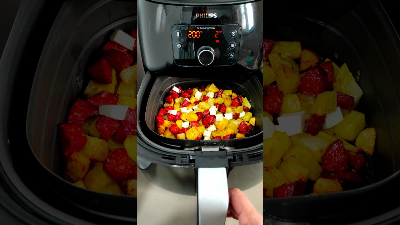 Kahvaltılık Tarifleri ✅ Philips Airfryer Kahvaltılık Airfryerda patates Airfryerda Sucuk