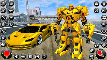 Car & Jet Transformation Robot Fight Game | Flying Police Robot Game 2026 - Android Gameplay