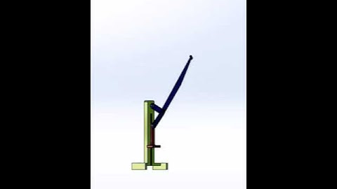 Handpress mechanism .4link mechanism #linkage #mechanism #press #juicer