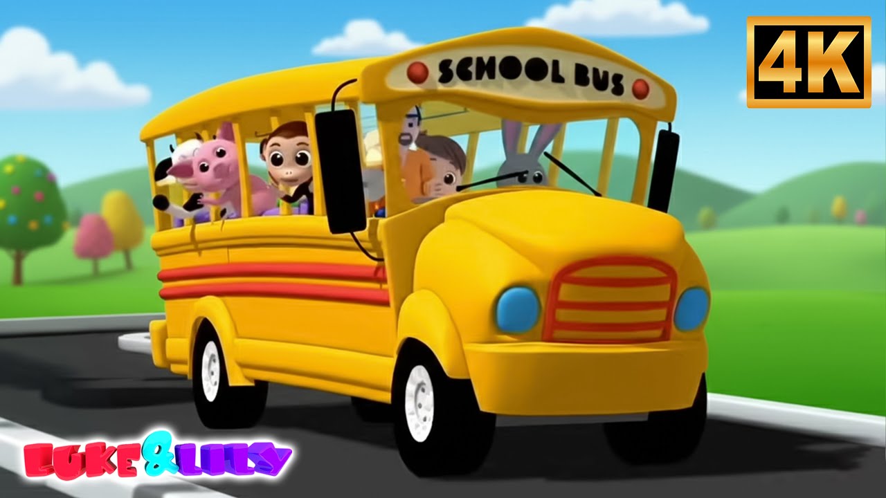 Las ruedas del autobús aprenden y cantan Canciones Compilación