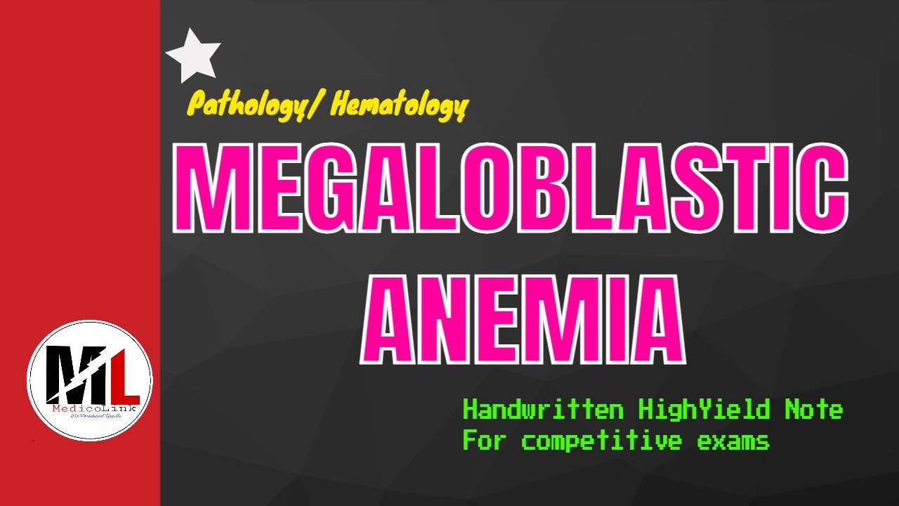 MEGALOBLASTIC ANEMIA/VIT B12/FOLIC ACID DEFICIENCY/PERNICIOUS ANEMIA