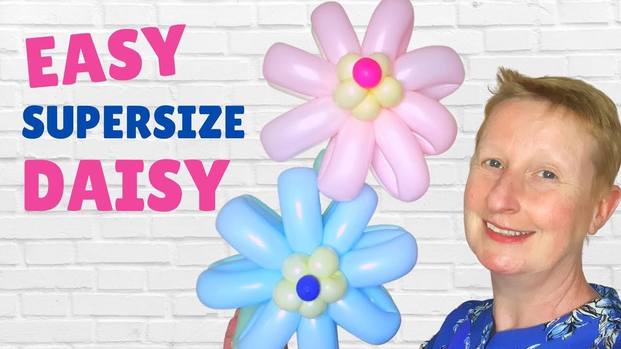 Make your own flower-shaped balloons! Here's the super simple tutorial