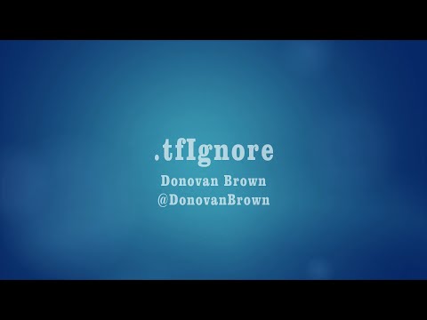 How to use .tfignore